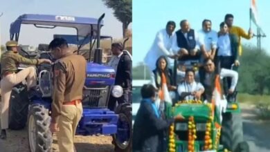 Churu News: किसान ट्रैक्टर मार्च में पुलिस ने जताया कड़ा रुख, 4 दर्जन ट्रैक्टर जब्त और 100 लोग हिरासत में