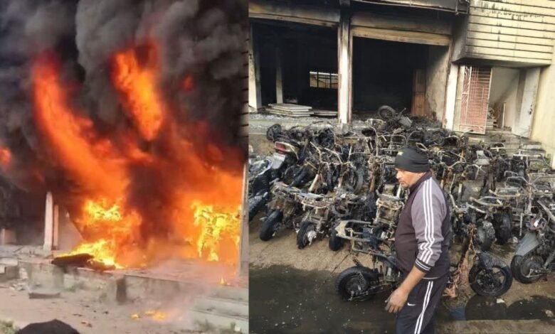 Rajasthan: सुबह-सुबह Kota में धमाका! EV शोरूम में आग, फायर ब्रिगेड ने घंटों की मेहनत से काबू पाया