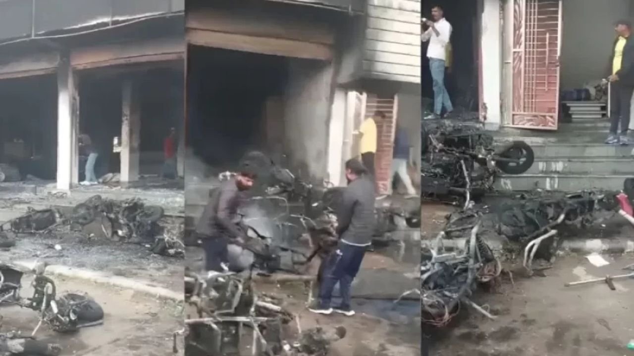 Rajasthan: सुबह-सुबह Kota में धमाका! EV शोरूम में आग, फायर ब्रिगेड ने घंटों की मेहनत से काबू पाया